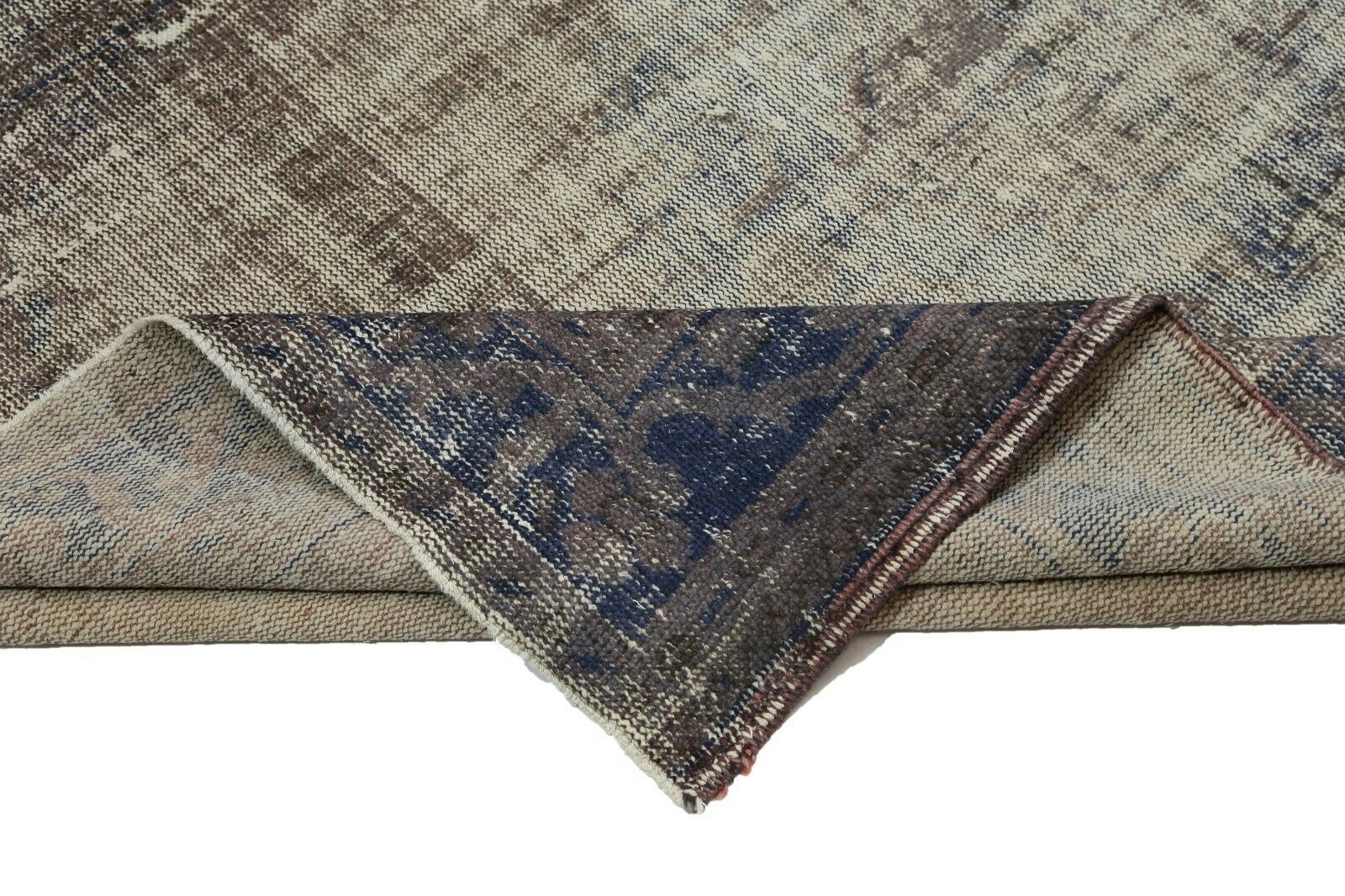 photo furniture 199x303 Cm Antique Turkish Distressed Oushak Rug Gray Hand Knotted Faded Modern 6'5x9'9 Ft