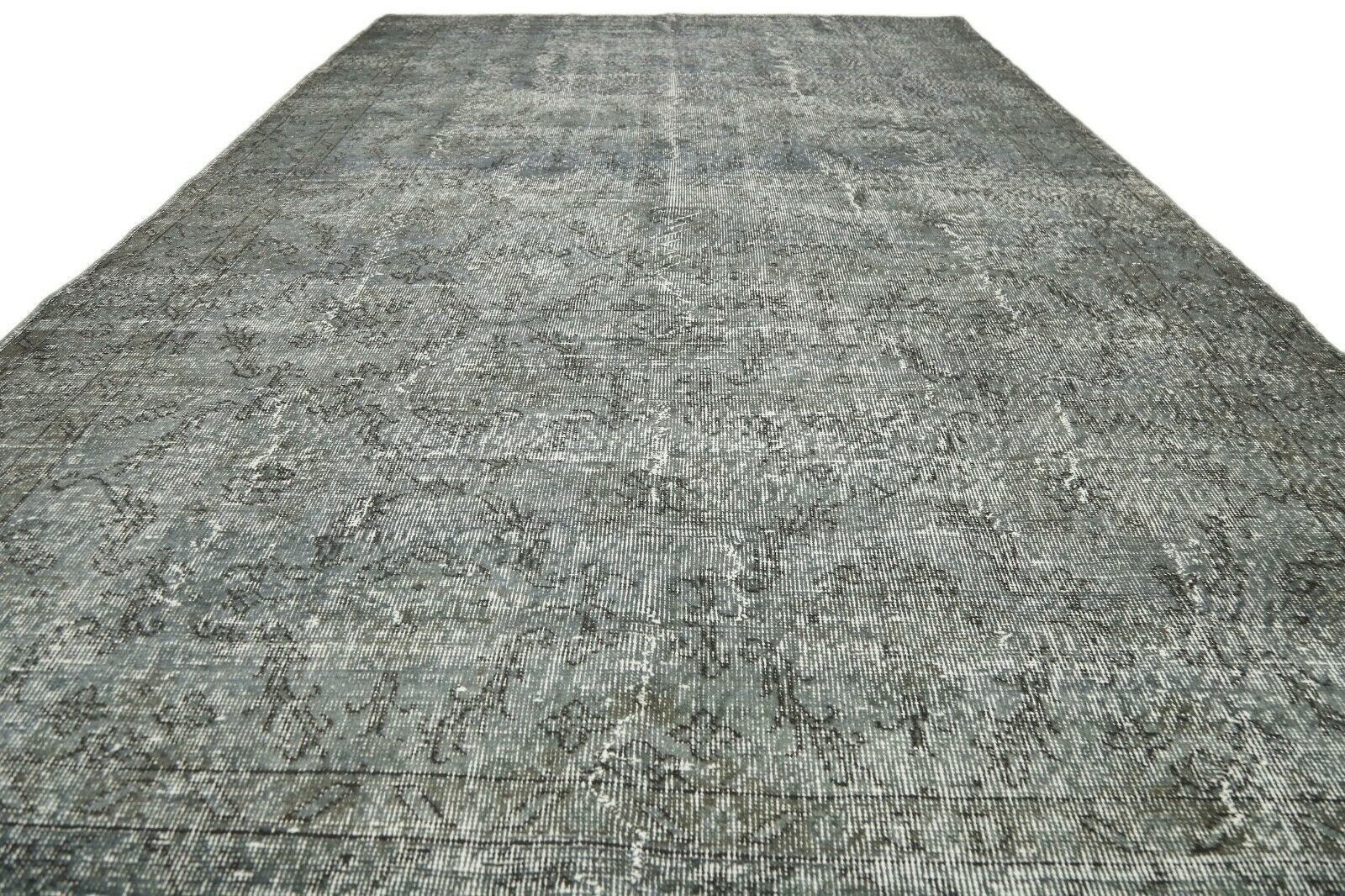 197x307 Cm Oushak Turkish Area Distressed Vintage Living Room Handwoven Wool Rug 6'5x10'1 Ft photo for sale