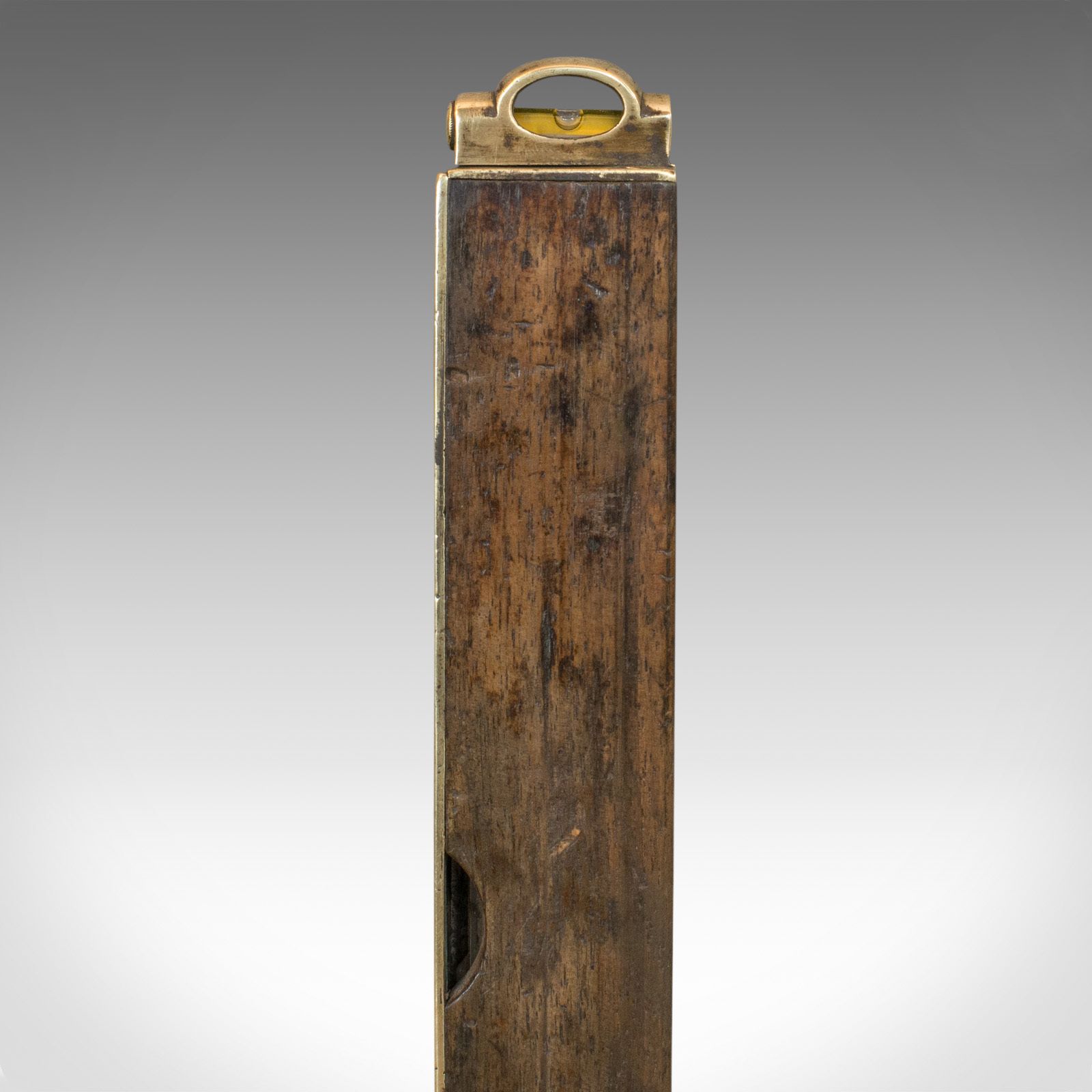 Home Decor Antique Master Craftsman's Spirit Level, English, Brass, Desk, Victorian, 1850 photo