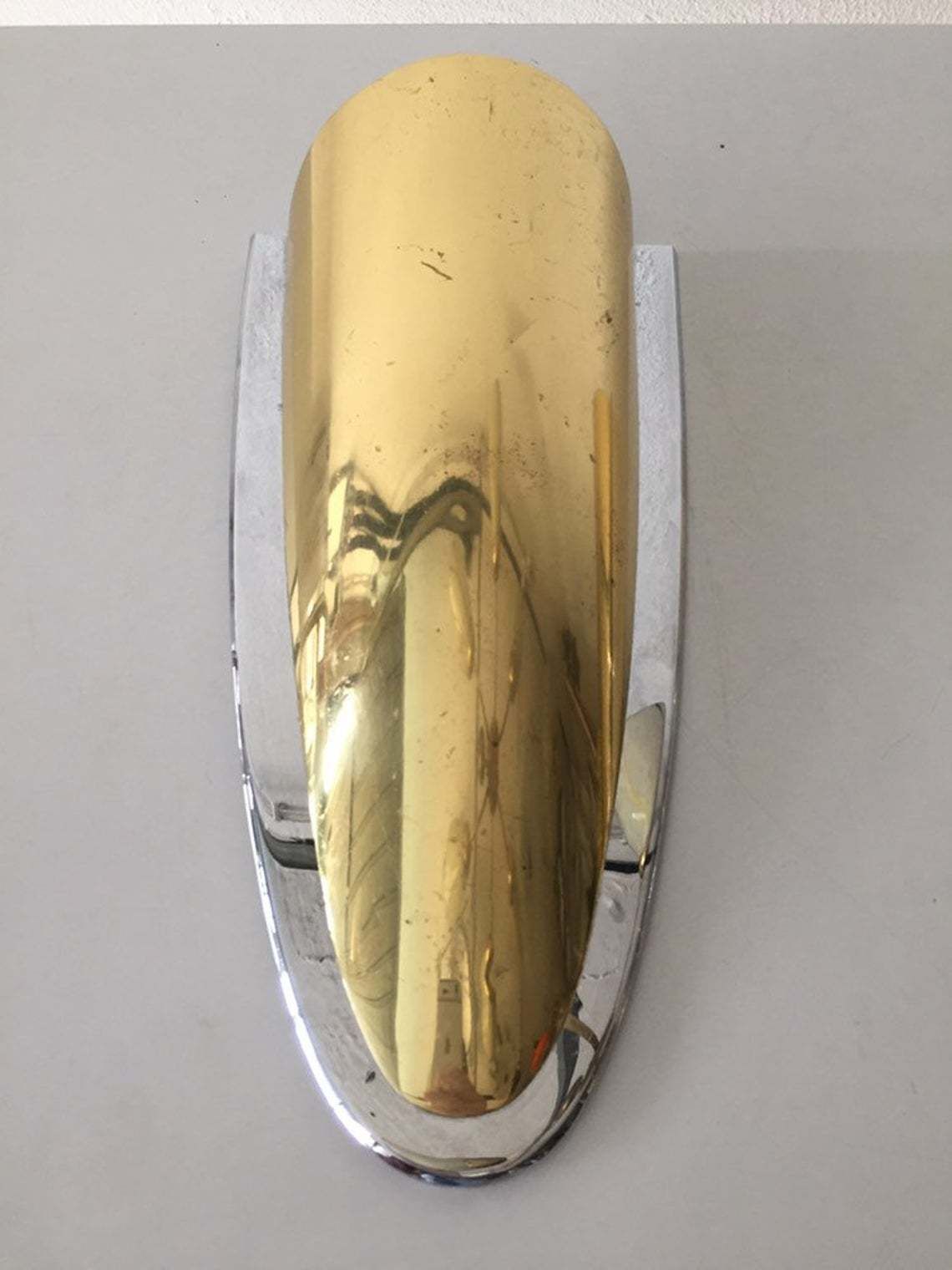 photo furniture Exclusive Very Rare Brass & Chrome Wall Lamps   Heavy Sconces   Hollywood Regency   Mid Century Modern   By Art Line Wohndecor, Köln   1960s