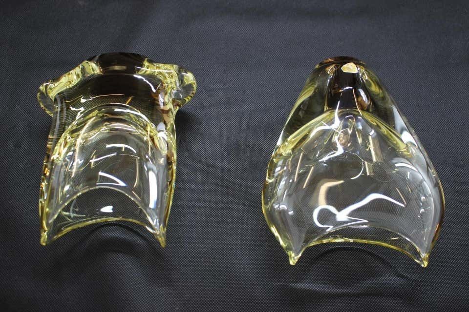 Set Of Two Vases/železnobrodské Sklo, 1960s photo vinterior