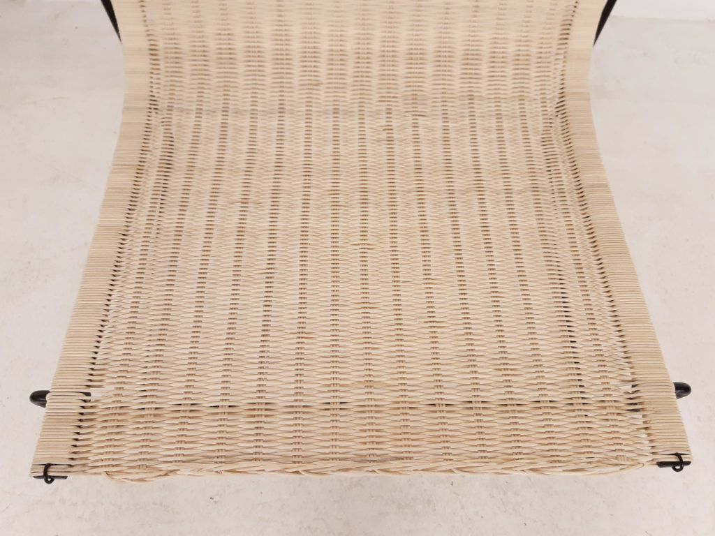 photo vintage Gregorio Vicente Cortes And Luis Onsurbe Rattan Lounge Chairs For Metz And Co, Dutch Design 1961