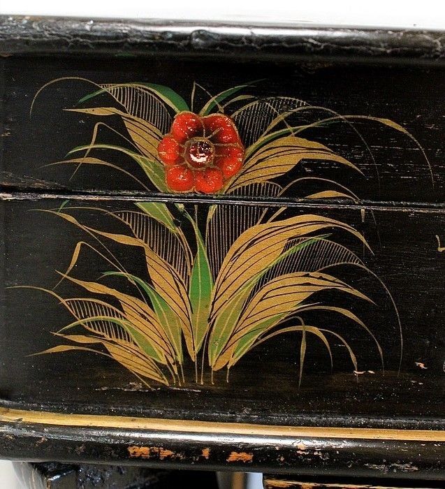 1002.19 Little Worker In Blackened Wood And Asian Decor, Napoleon III Period  Nineteenth photo