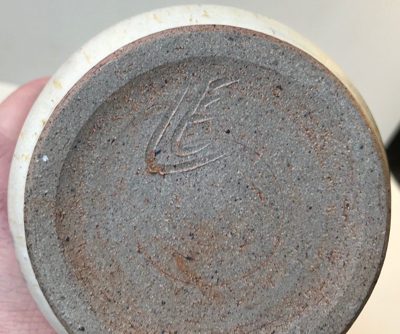 Danish Haresfur Stoneware Vase By Ellen Madsen For Lee Keramik, 1970s photo 305.0