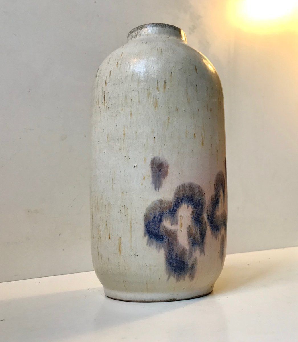 photo furniture Danish Haresfur Stoneware Vase By Ellen Madsen For Lee Keramik, 1970s