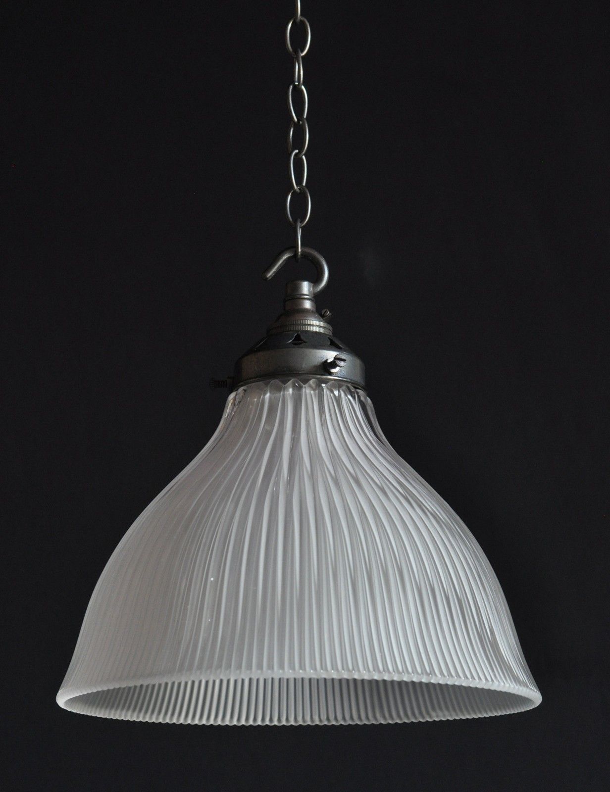 Antique Holophane Pendant Lights X20 photo for sale