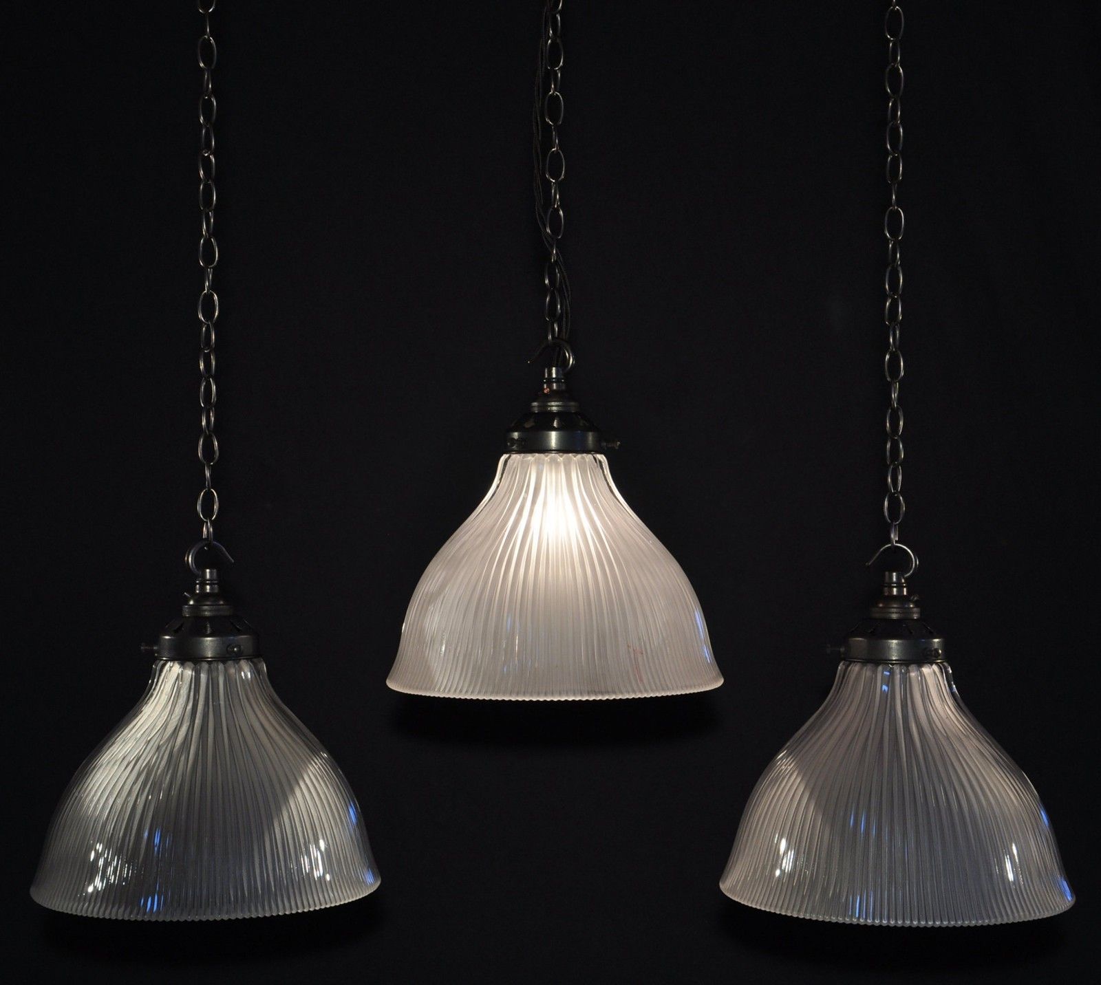 Antique Holophane Pendant Lights X20 photo 230.0