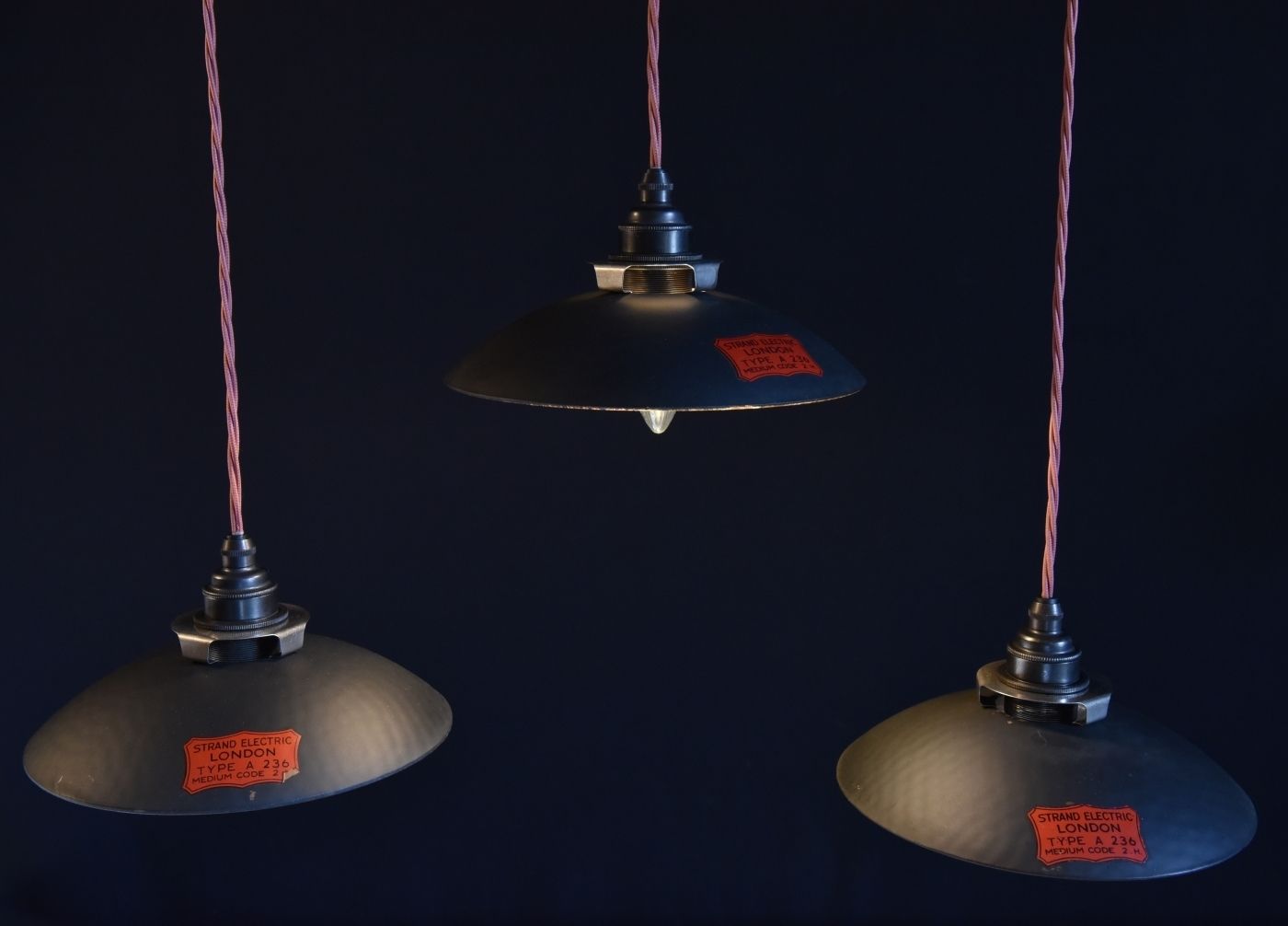 Silvered Pendant Shades, Strand London photo buy
