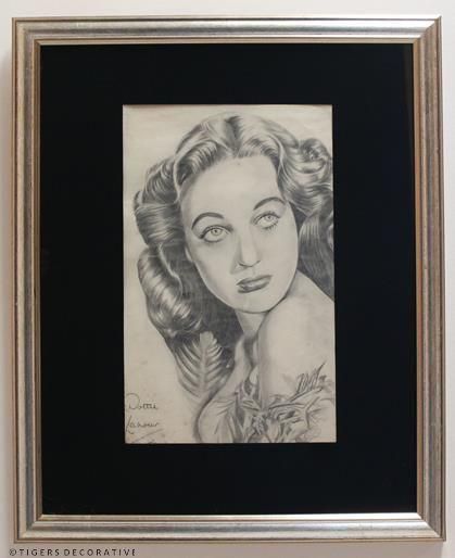 photo vinterior Hollywood Star's Framed Sketches