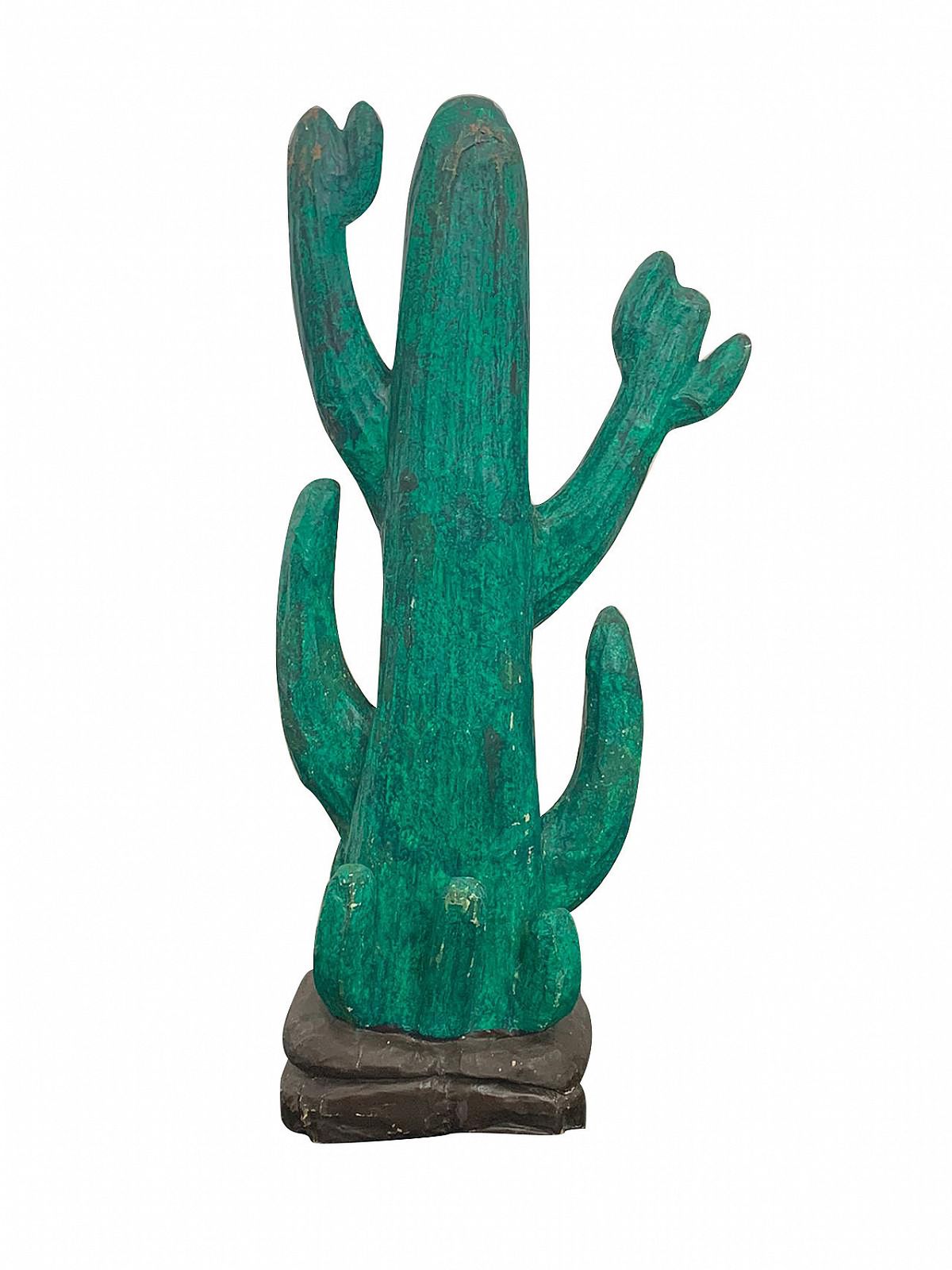 Papier Mâché Cactus Sculpture By Roy Roberts, 1970s