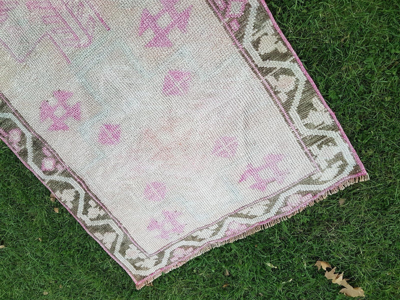 Turkish Kurdish Distressed Hallway Runner Rug, 1970s photo vinterior