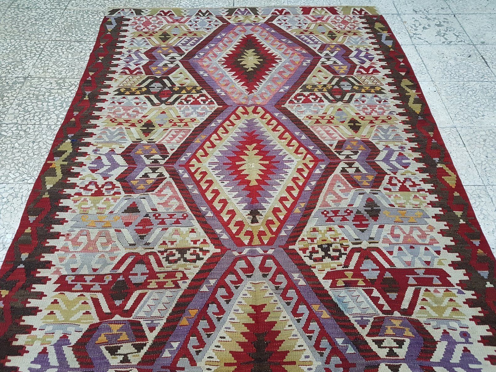 Kilim turc vintage, années 1970 photo for sale