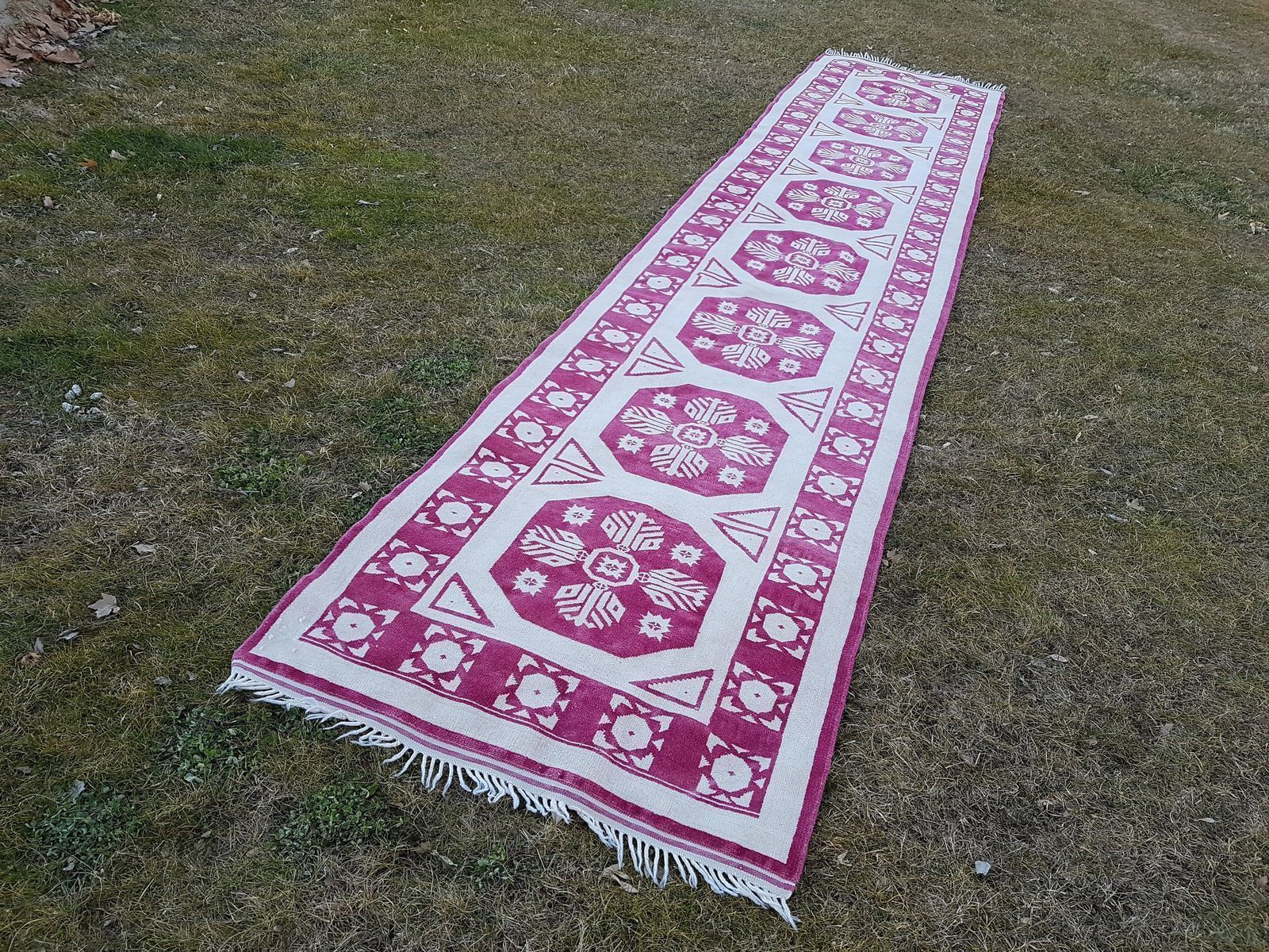 Vintage Tribal Oushak Runner