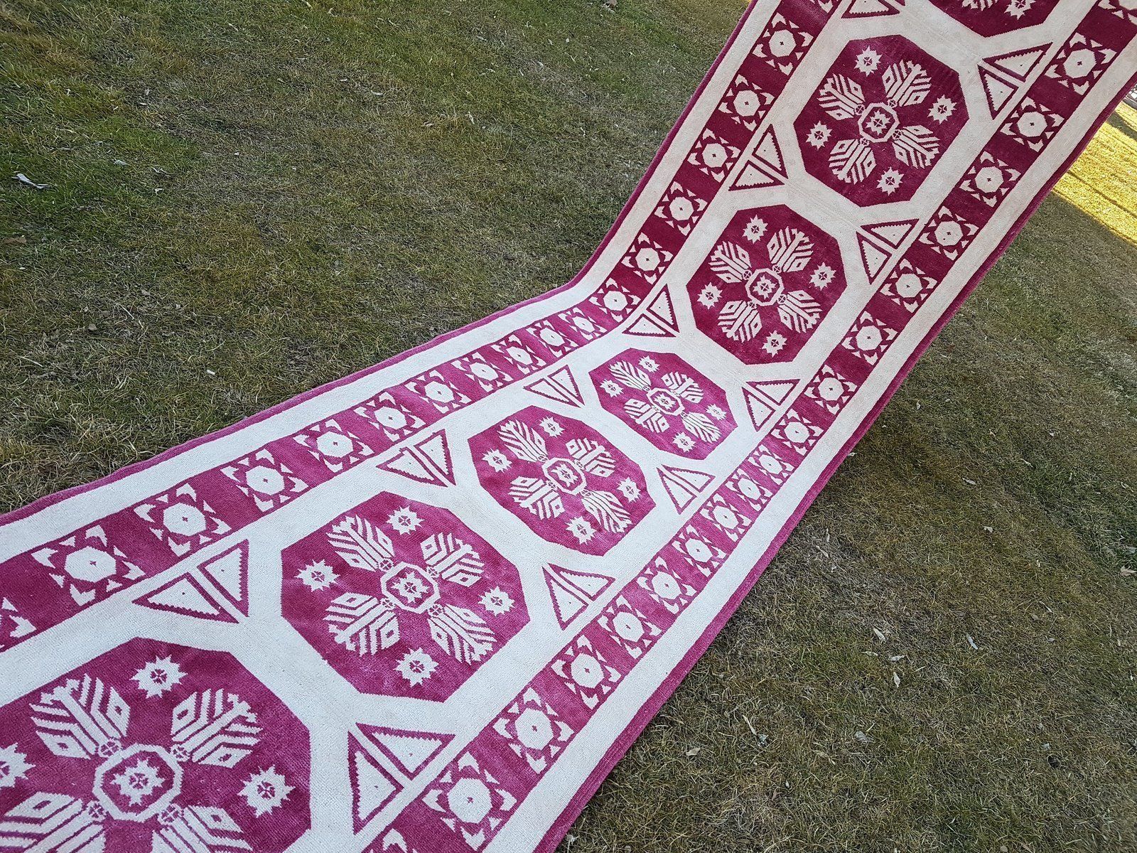 Vintage Tribal Oushak Runner photo buy