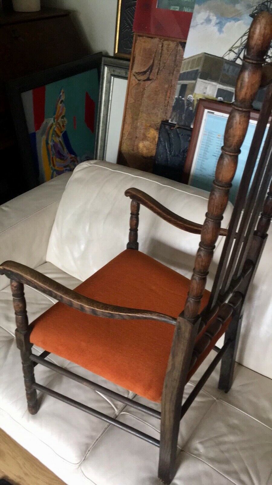 A Pair Of Arts Crafts Country House Armchairs Antique photo 395.0