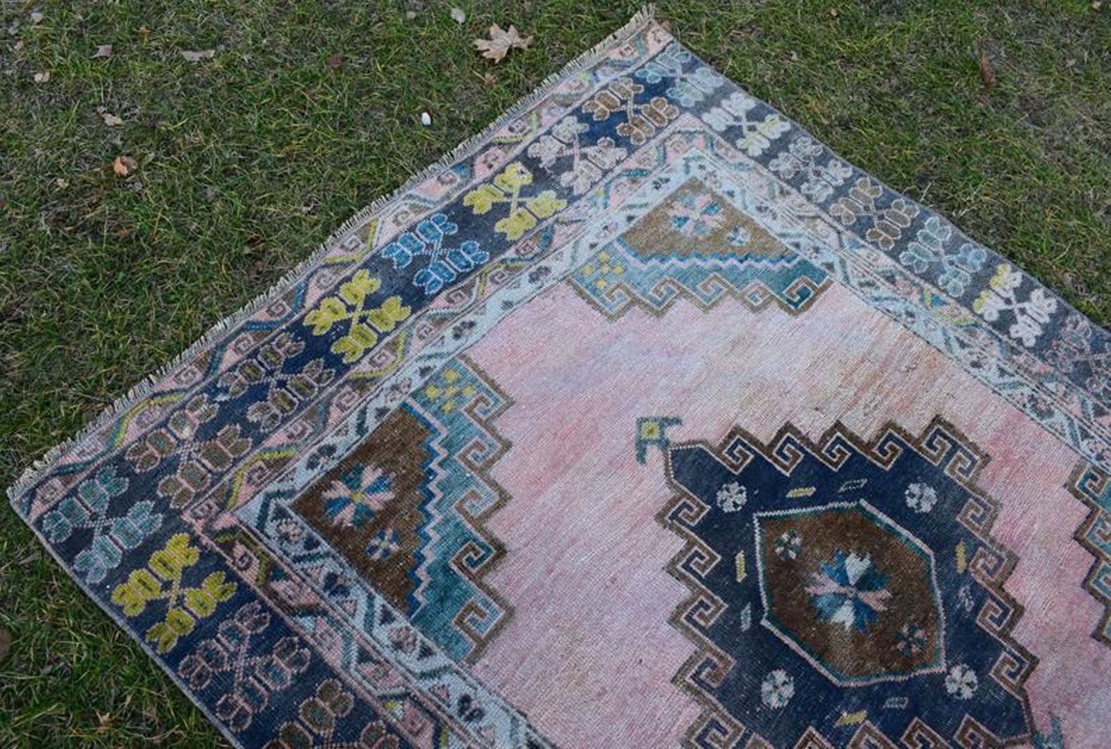 Vintage Oushak Runner Rug photo furniture