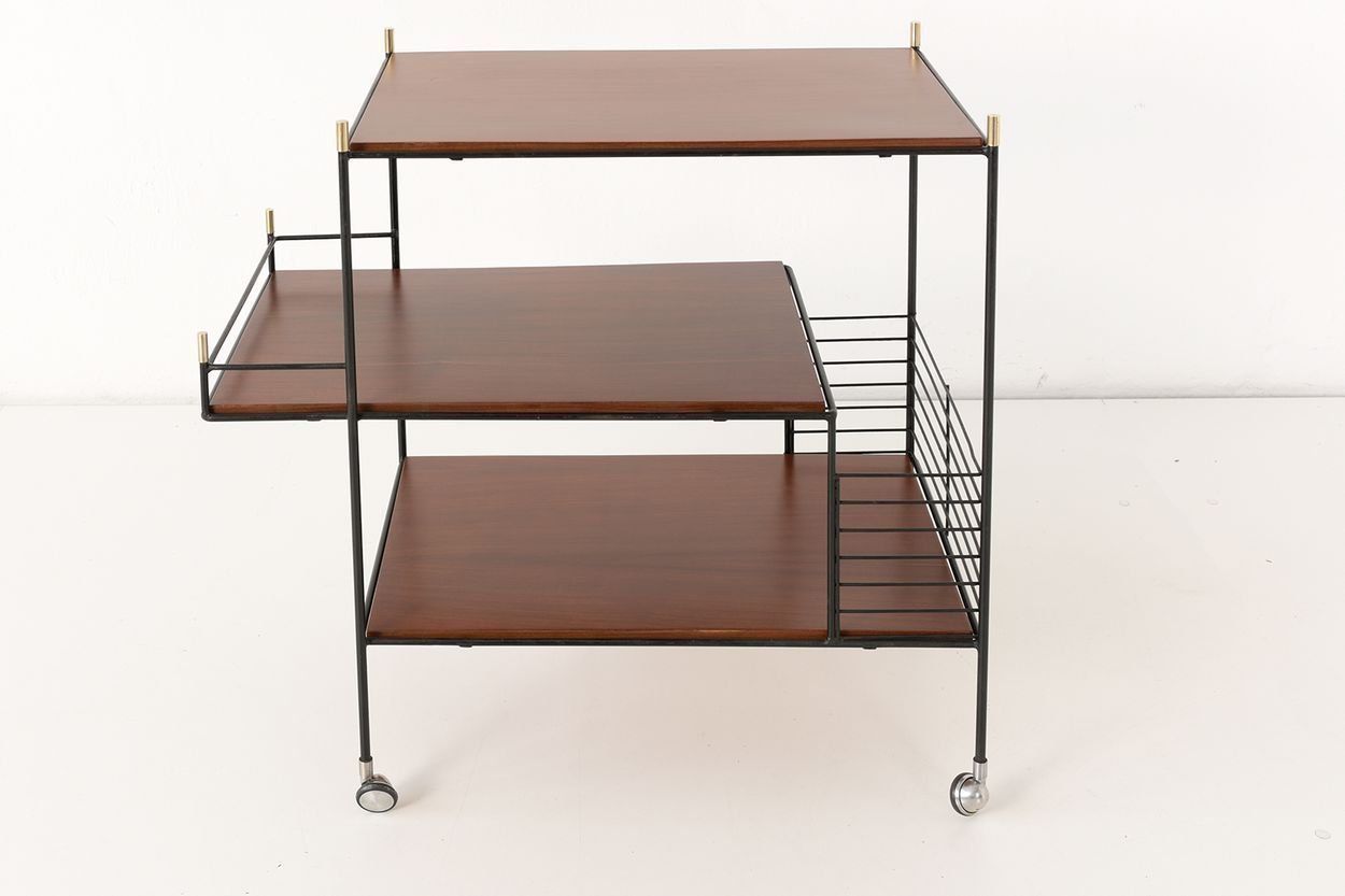 Italian Rosewood Bar Cart, 1960s photo Furniture