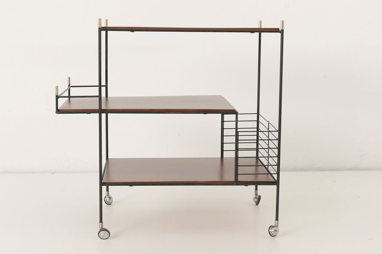Italian Rosewood Bar Cart, 1960s photo 1340.0