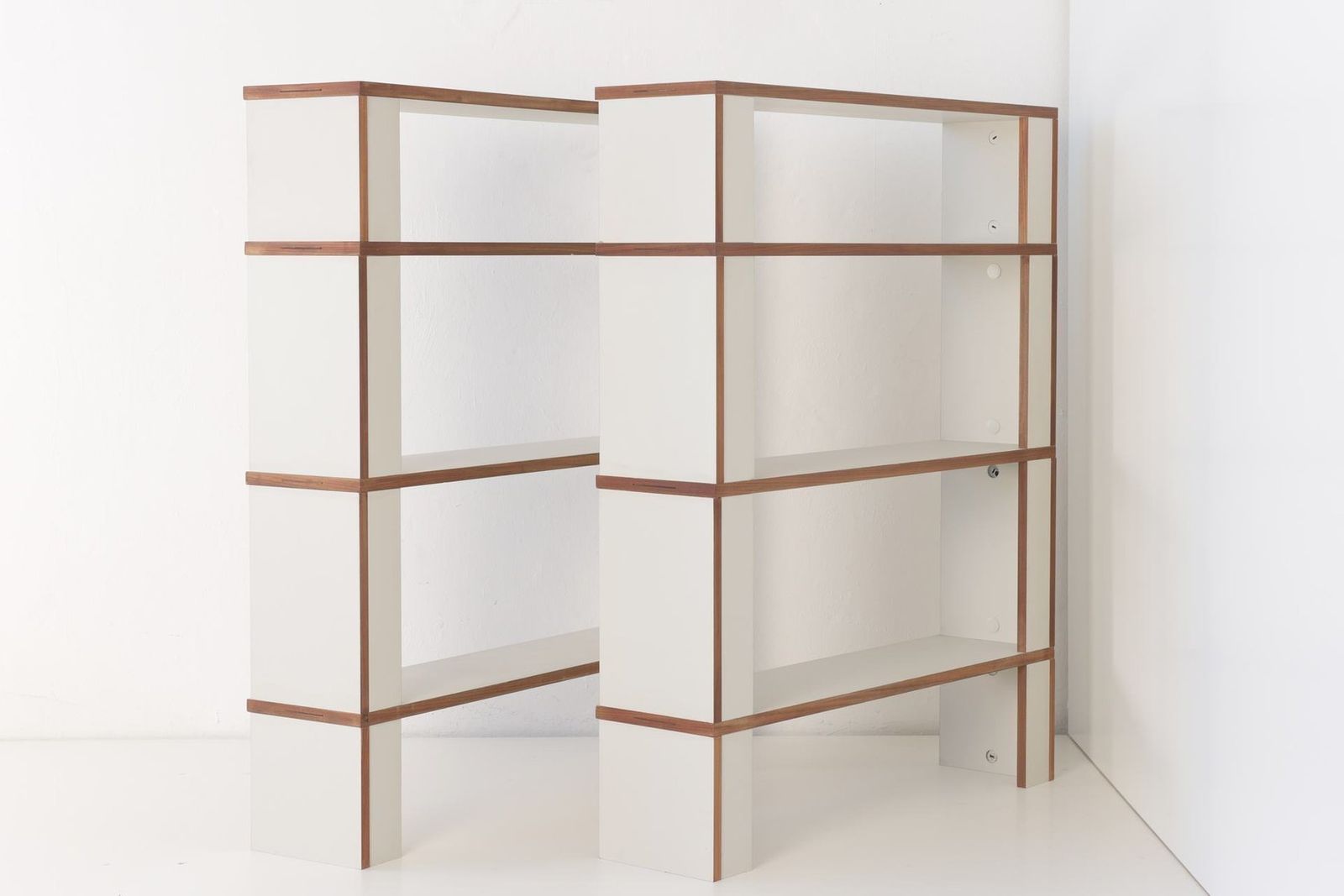 M 125 Shelves By Hans Gugelot For Bofinger, 1950s, Set Of 2 photo vintage