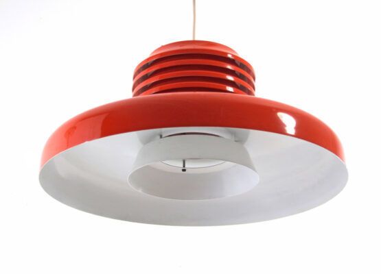 Ferarri Red Hans Agne Jakobsson Mid Century Hanglamp photo for sale