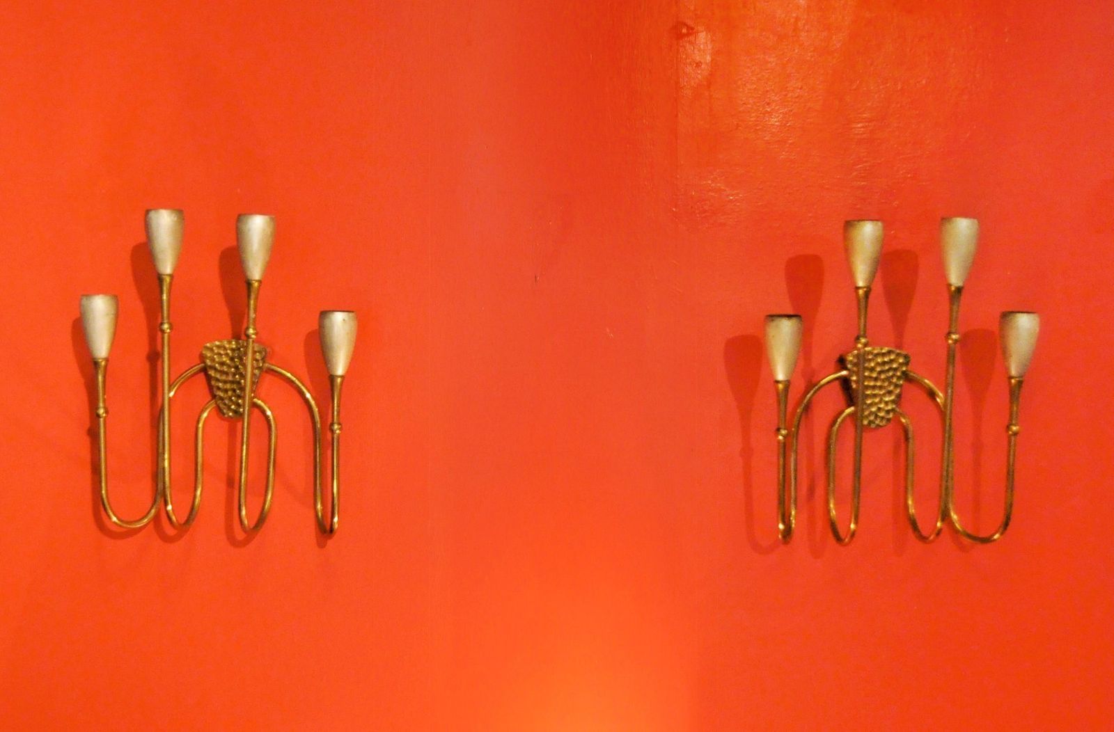 4 Armed Wall Lamps, 1950s, Set Of 2 photo furniture