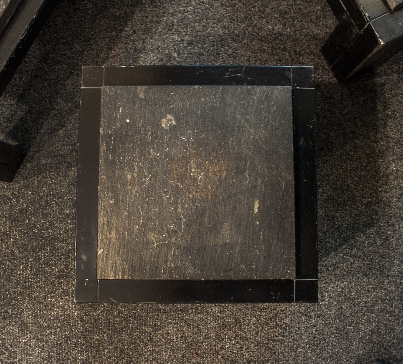 photo for sale Italian Iron & Slate Coffee Tables From Urano Palma, 1970s, Set Of 3