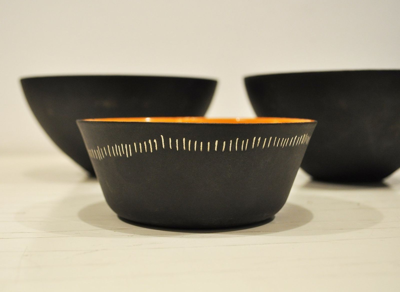 Krenit Bowls By Herbert Krenchel For Torben ørskov, 1953, Set Of 3 photo Home Decor