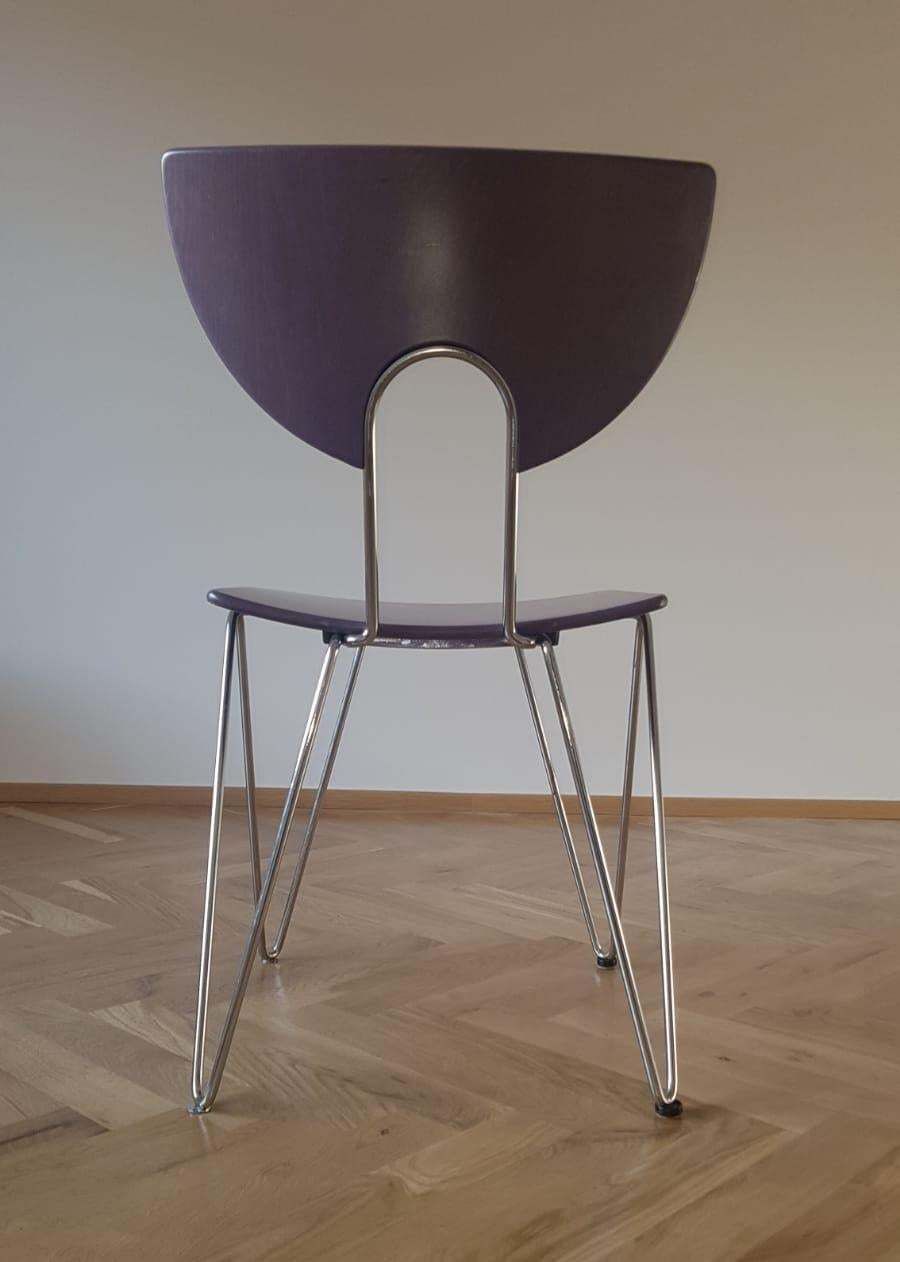 Set Of Seven Mikado 1800 Chairs Designed By Walter Leeman For Kusch+Co, 1970s. photo for sale