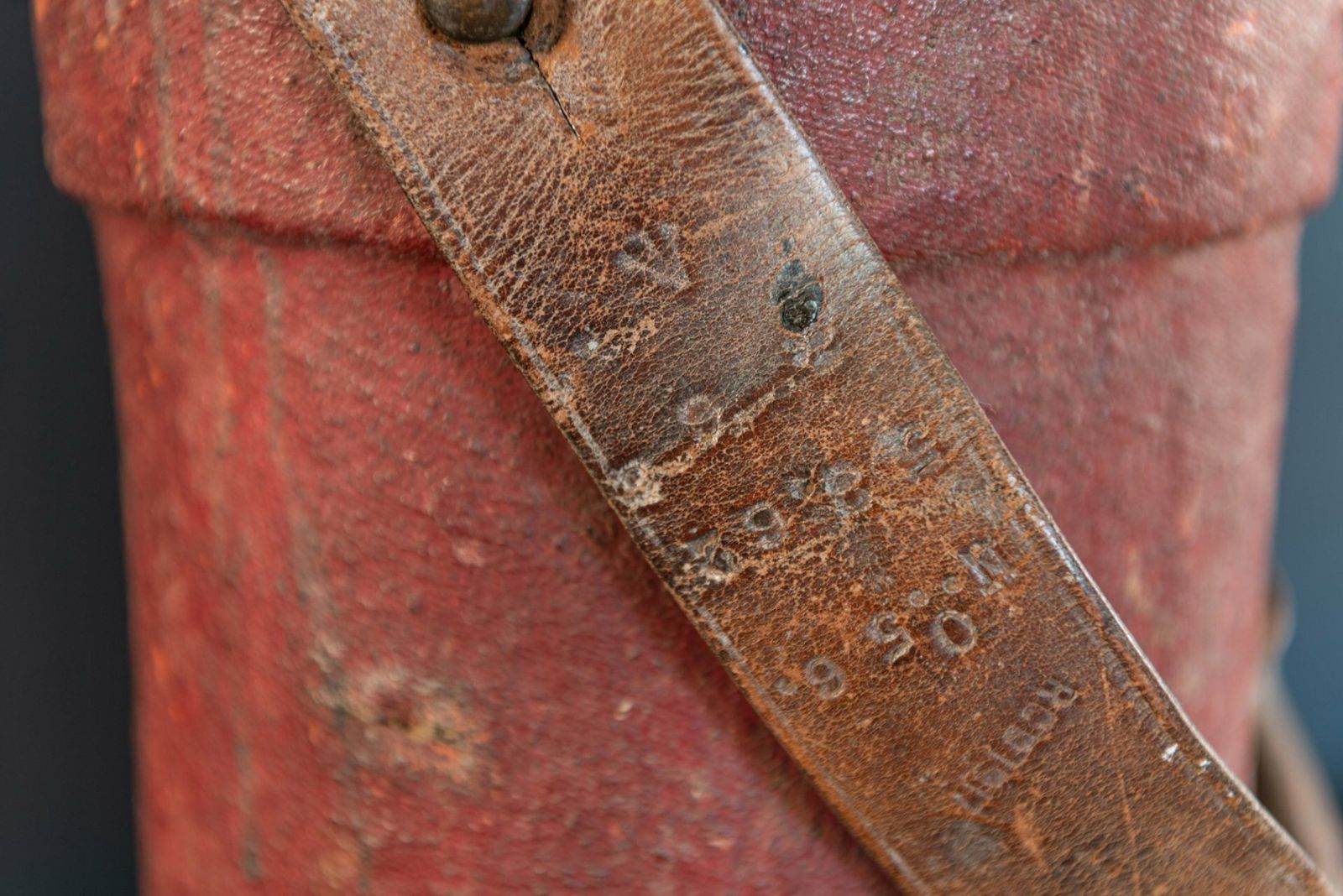 Ww1 Period Leather Cordite Carrier photo furniture