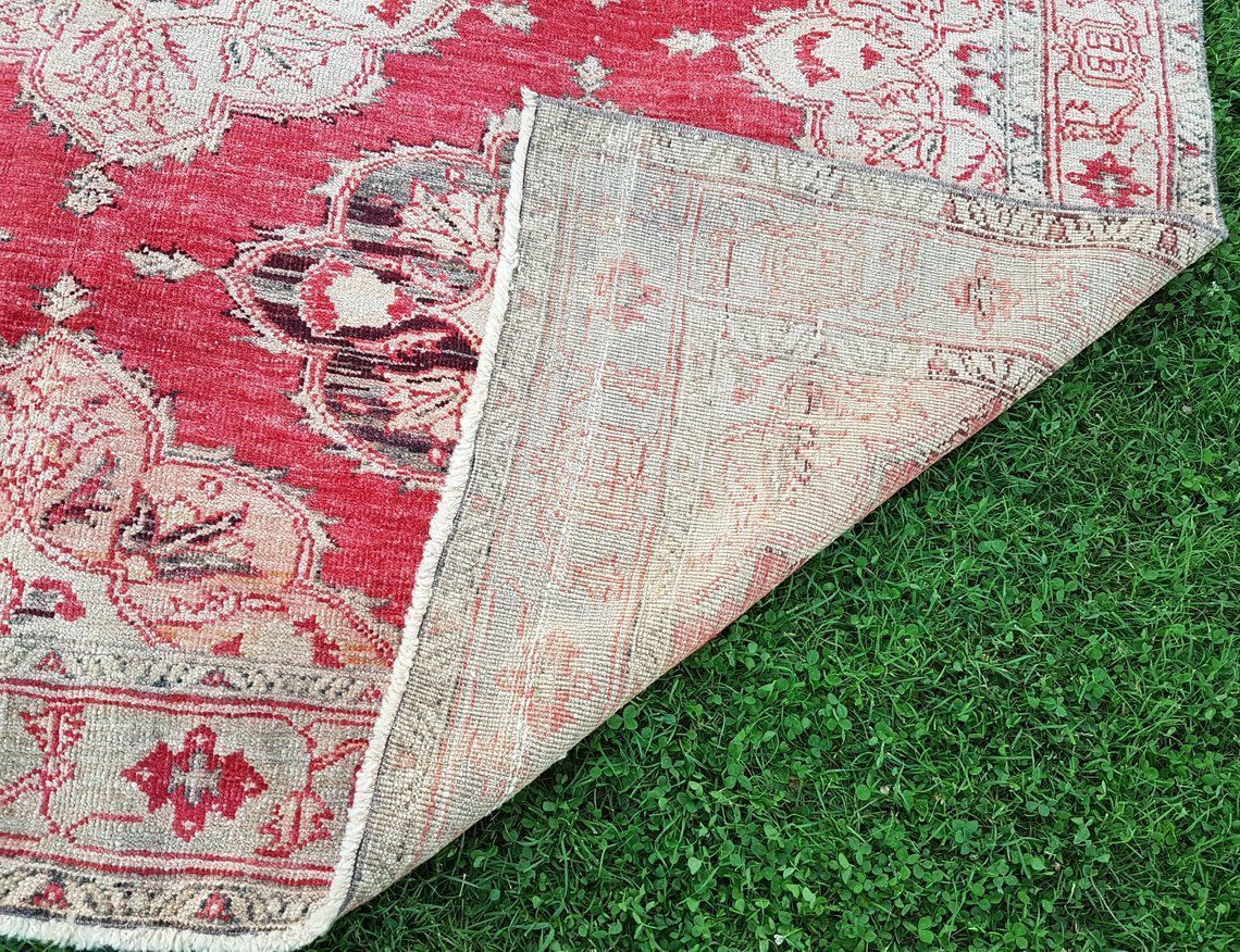 Vintage Turkish Oushak Rug, 1970s photo for sale