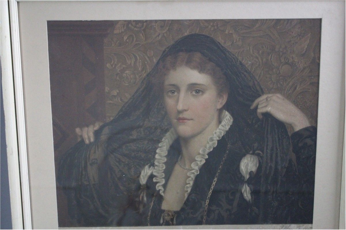 "Olivia" By E Blair Leighton Photogravure For The " Graphic " photo 100.0