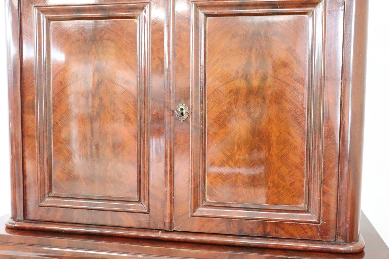 Antique Mahogany Tall Chest Of Drawers, 1850s photo furniture