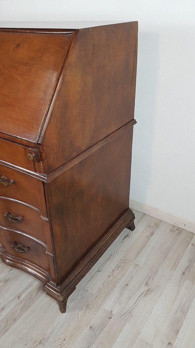 Furniture Antique Walnut Chest Of Drawers, 1745 photo