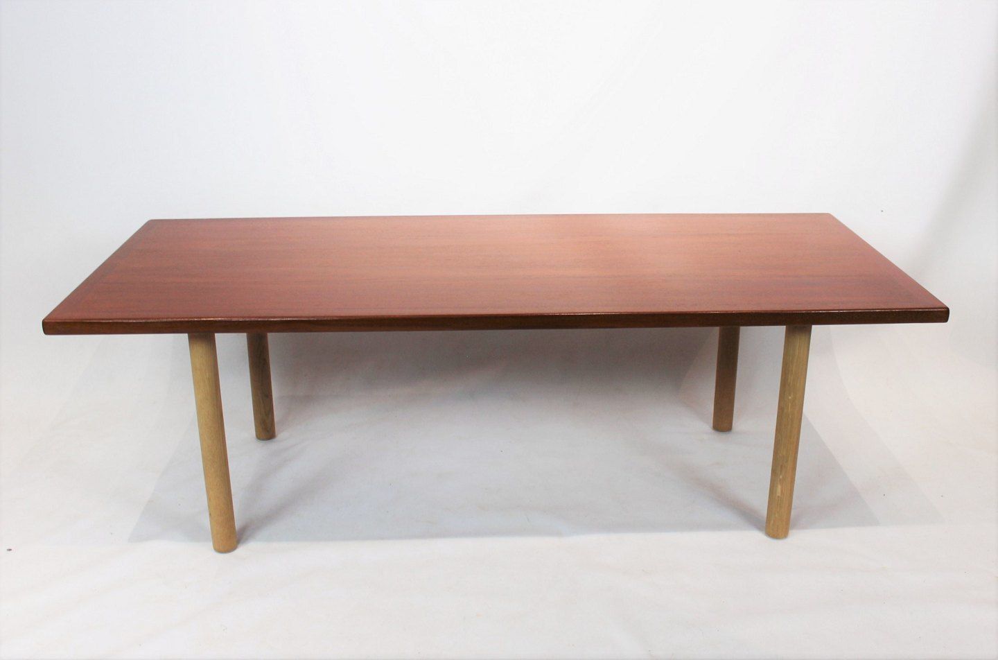 Coffee Table In Teak And Oak By Hans J. Wegner And Andreas Tuck, From The 1960s. photo furniture