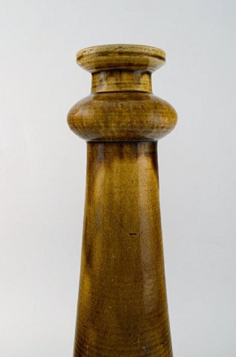 Nils Kähler For Kähler, Denmark. Colossal Candleholder In Glazed Ceramics photo Home Decor