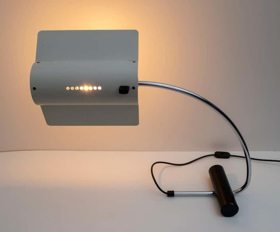 Joe Colombo Mid Century Modern Italian Table Lamp, 1960s photo furniture