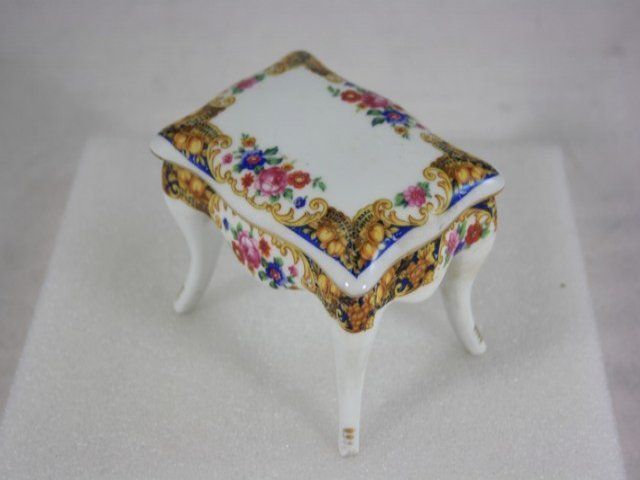 Limoges Porcelain Jewelry Box photo furniture