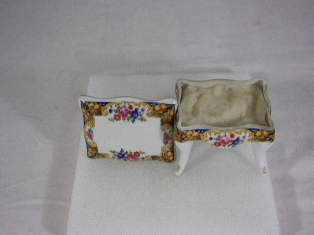 Limoges Porcelain Jewelry Box photo vinterior