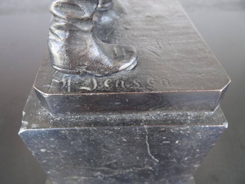 Bronze Art Deco Foundry Craft Signed Jensen photo buy