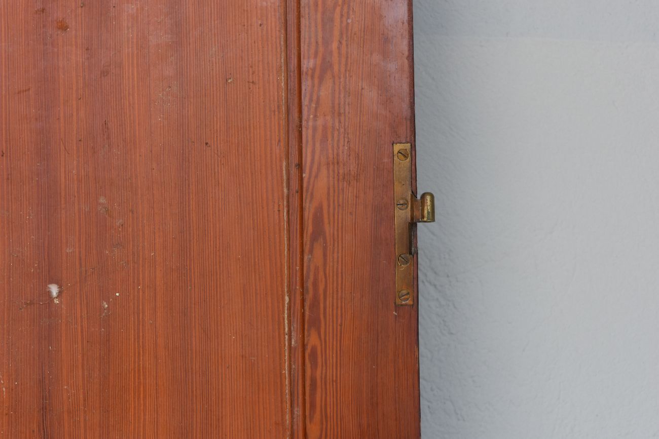 photo for sale Double Old Communication Door In Pitchpin Period 1900