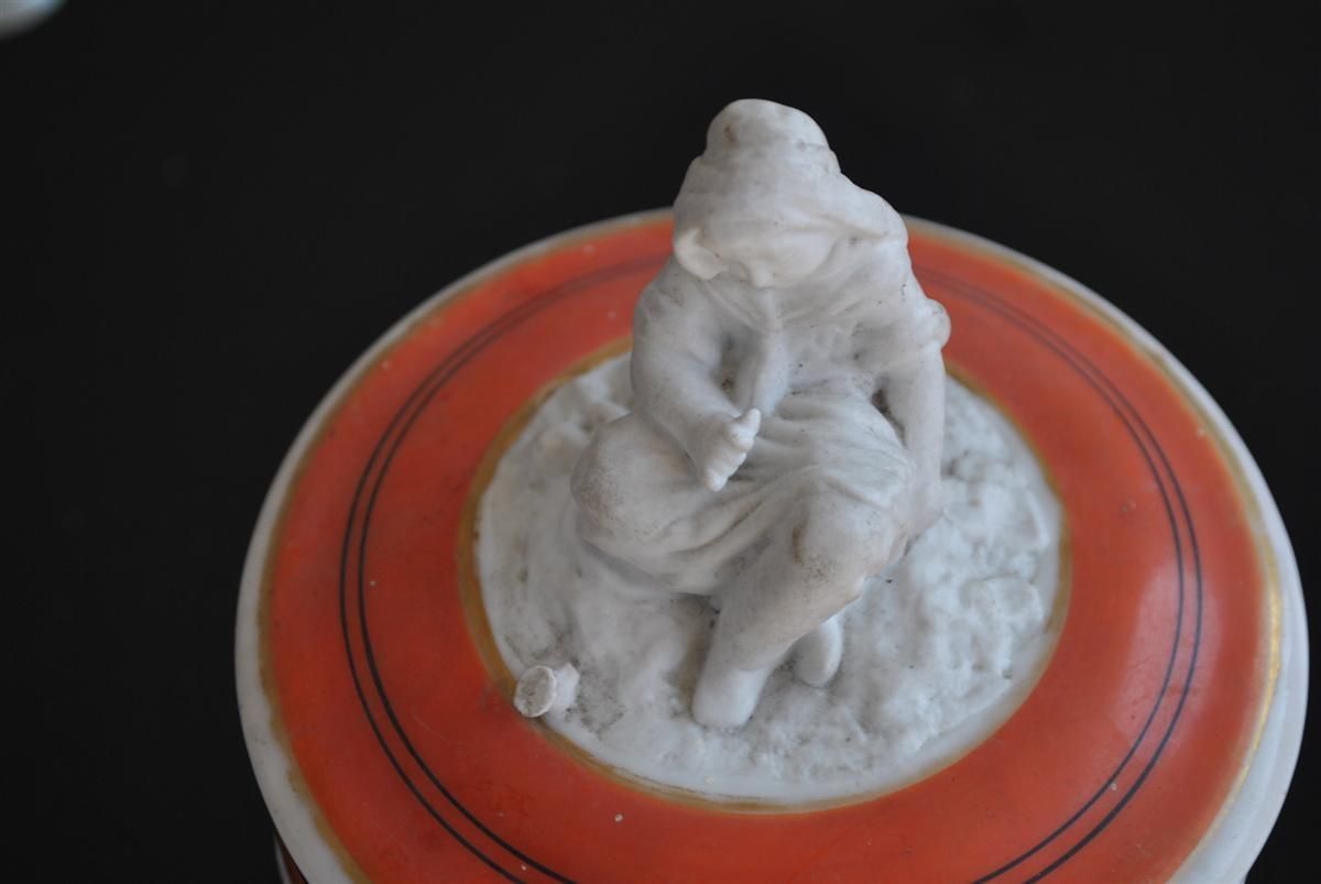 Xi Xth Century Pot In Glazed Ceramic Relief Decoration photo for sale