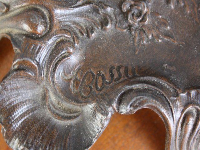 photo vinterior Rocaille Style Pewter Inkwell For Baby