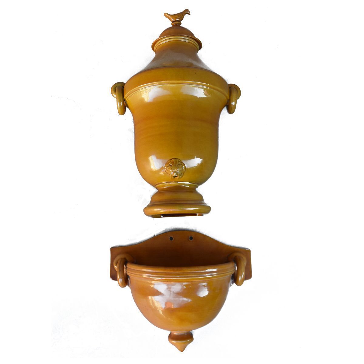 Glazed Ceramic Fountain By Biot