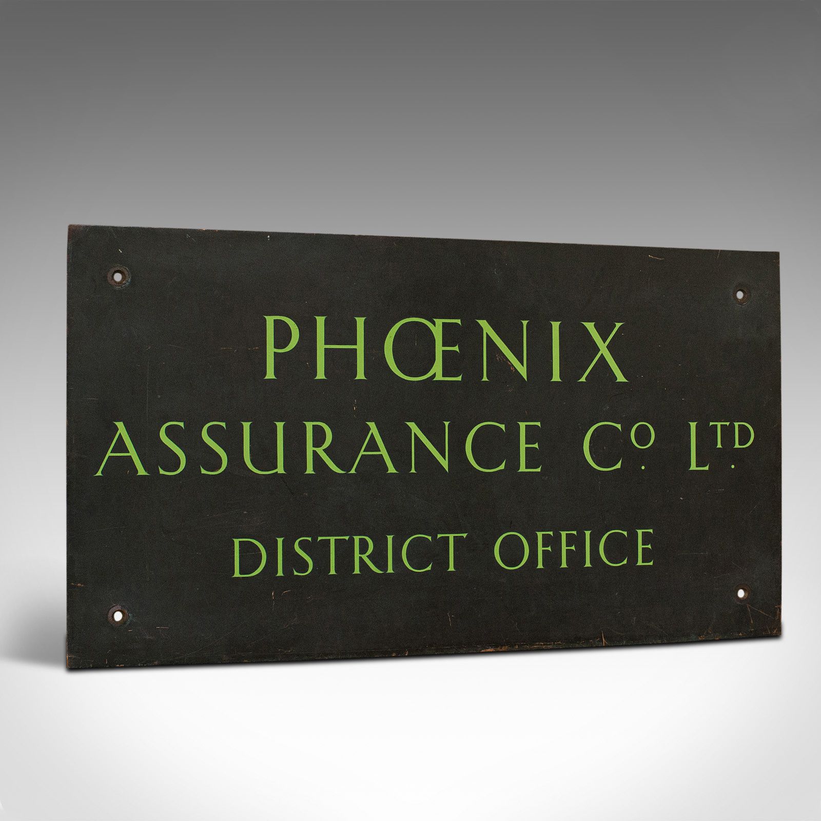 Vintage Commercial Sign, English, Bronze, Sign Written, Name Plaque, Circa 1950