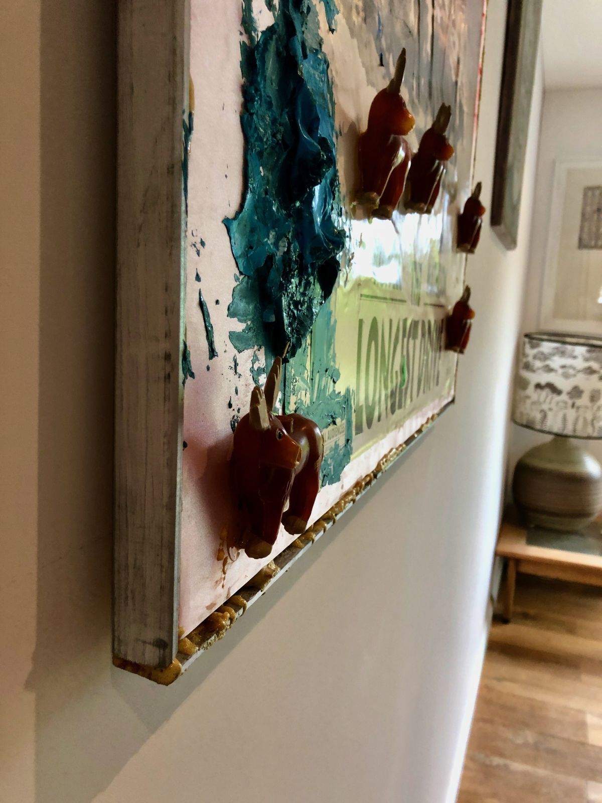 The Longest Drive. Mixed Media Art Work By American Artist Justin Lieberman photo vintage