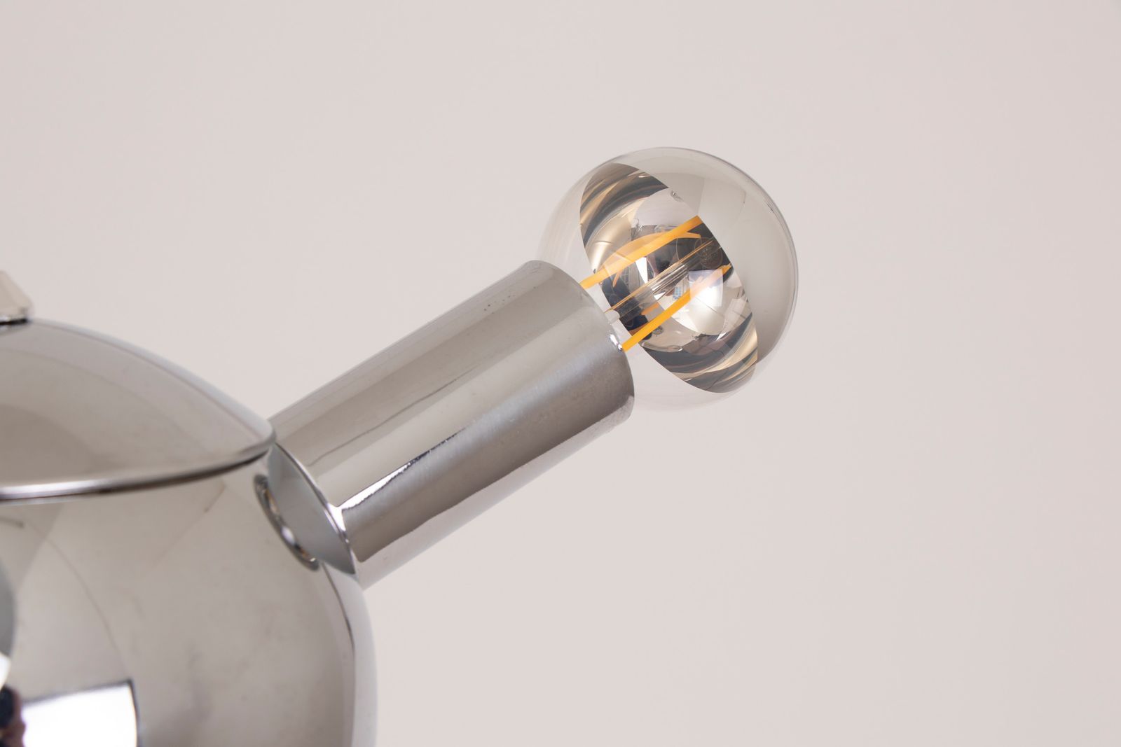 American Midcentury Space Age Chrome Sputnik Table Lamp By Underwriters Laboratories C.1960 photo furniture