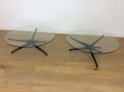 Set Of Four Mid Century Vladimir Kegan Trisymmetric Tables photo vinterior