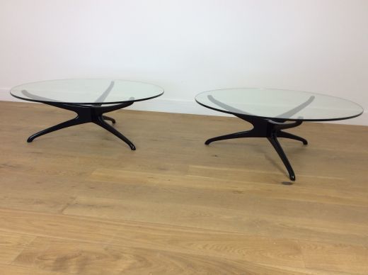 Set Of Four Mid Century Vladimir Kegan Trisymmetric Tables photo buy