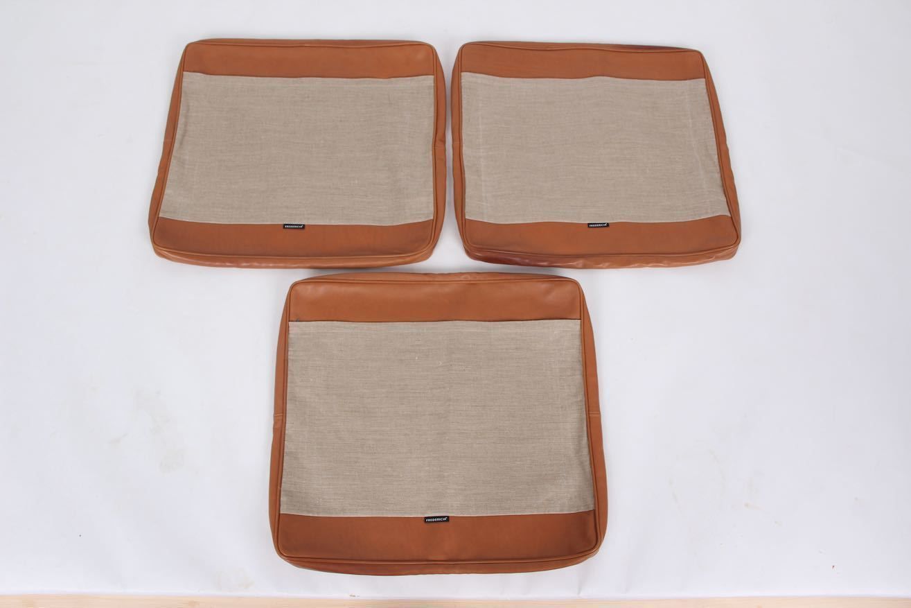 Set Of 3 Original Fredericia Furniture Covers For 3 Seat Sofa, Model 2213. photo for sale