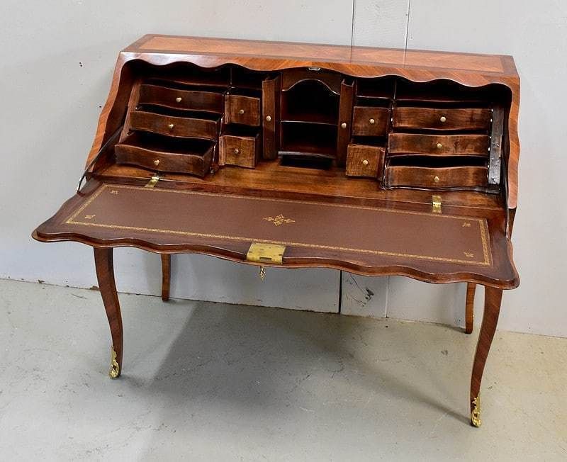 Mahogany And Rosewood Slope Desk, Regency / Louis XV Period     18th Century photo 6055.37